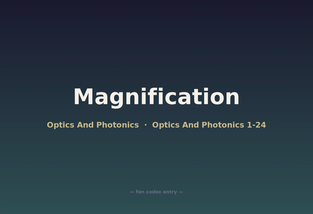 Magnification