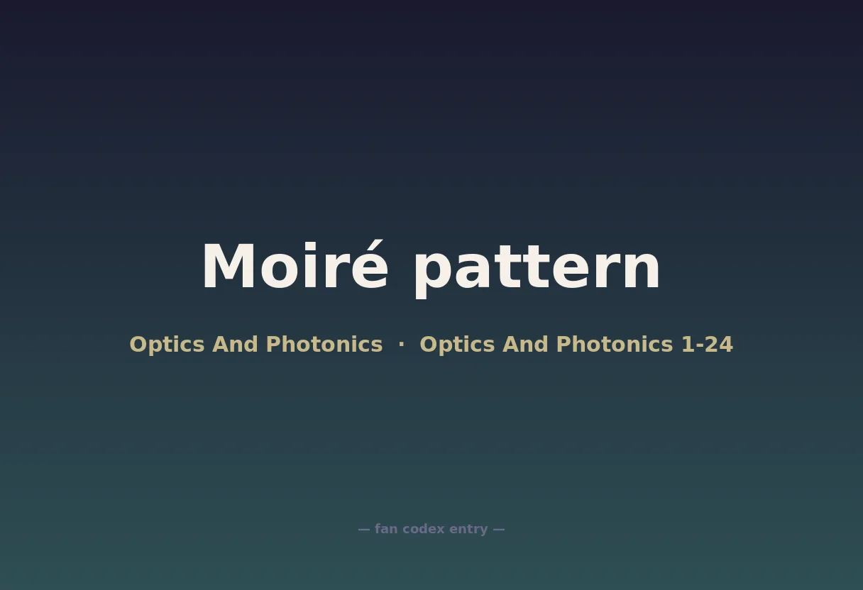 Moiré pattern