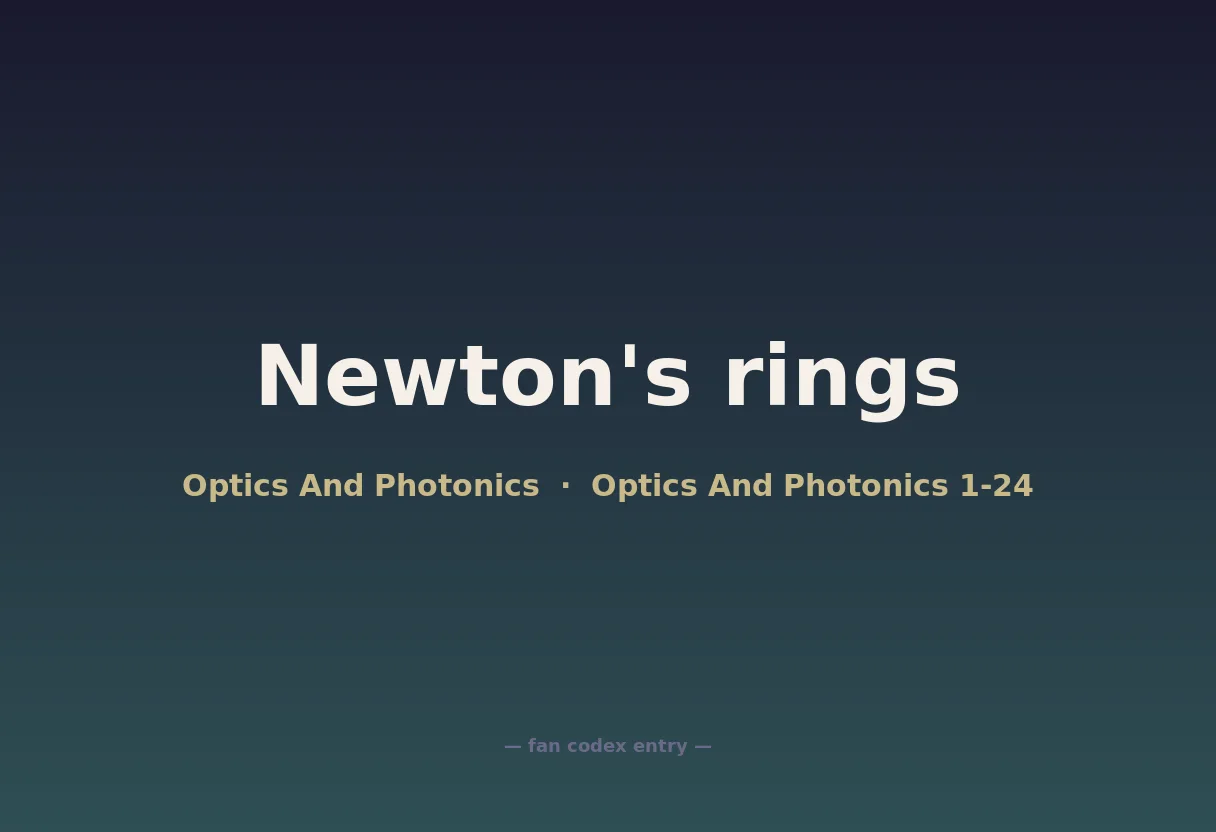 Newton's rings