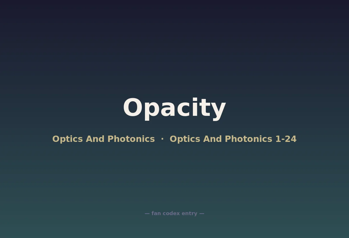 Opacity