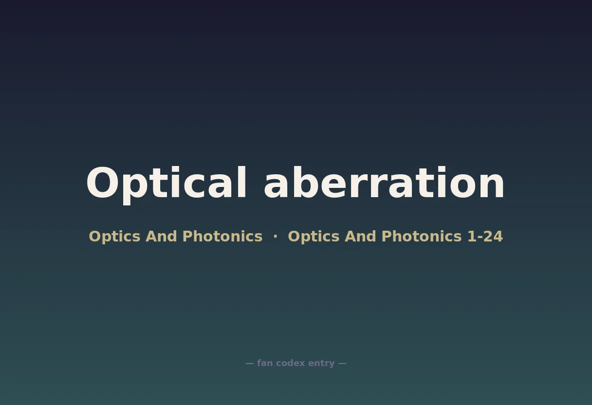 Optical aberration