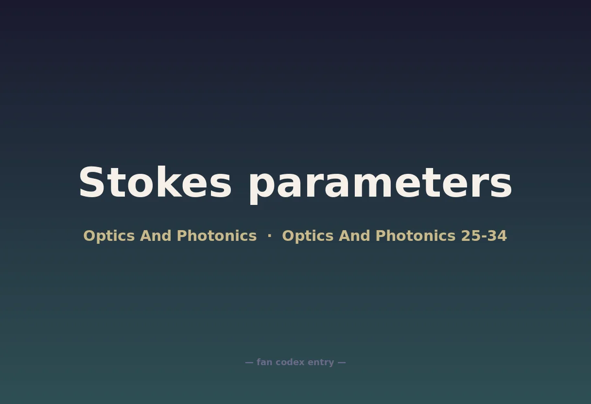 Stokes parameters