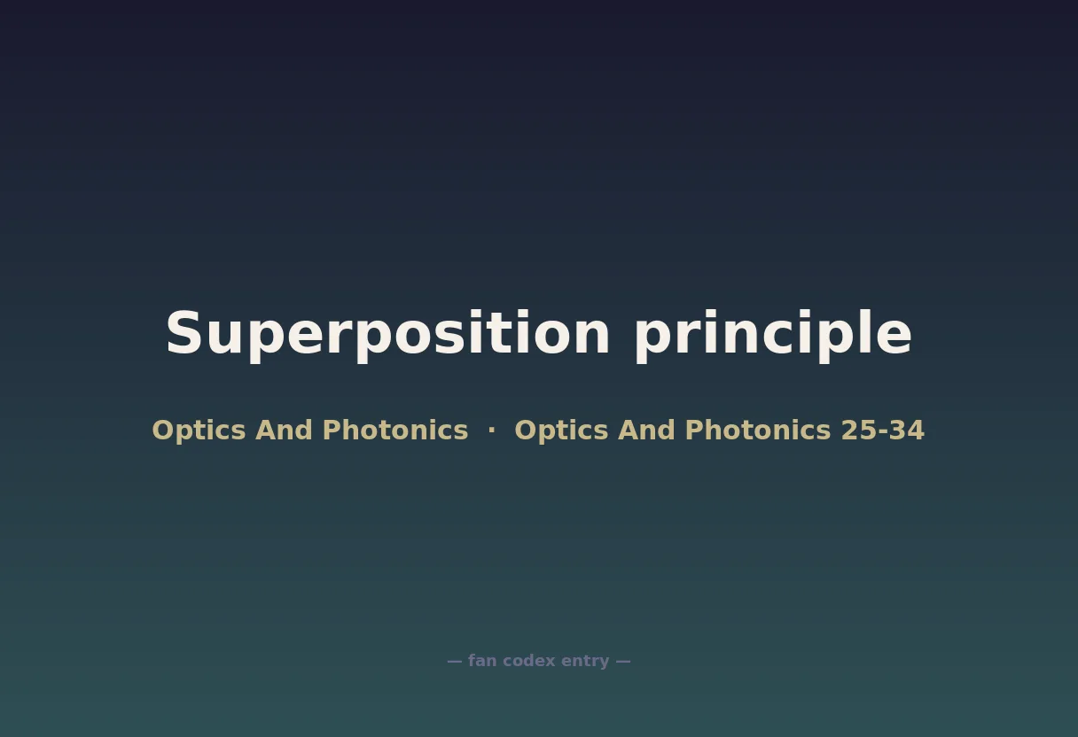 Superposition principle